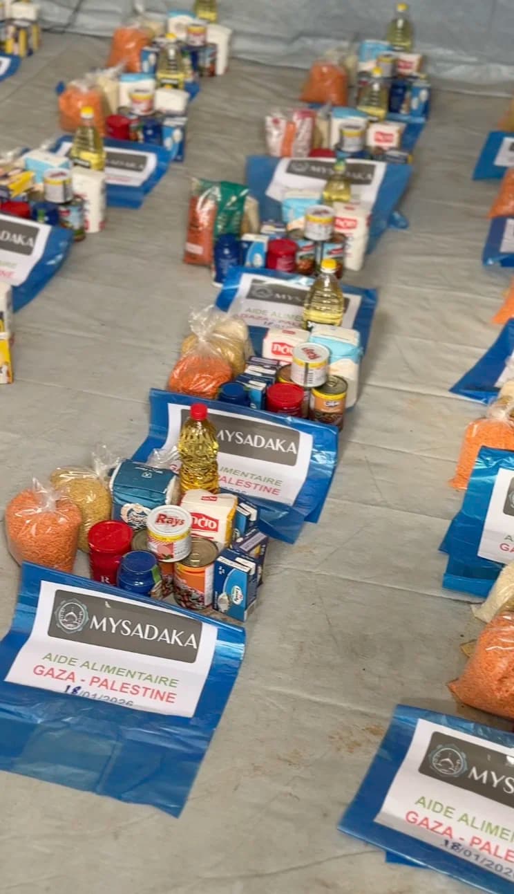 Food parcel for Gaza